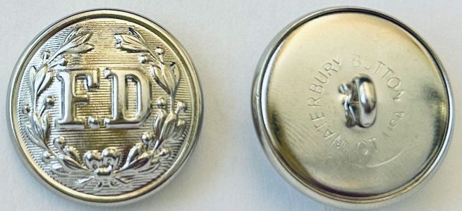 FD UNIFORM JACKET NICKEL BUTTON - FD BUTTON - 1 EACH.